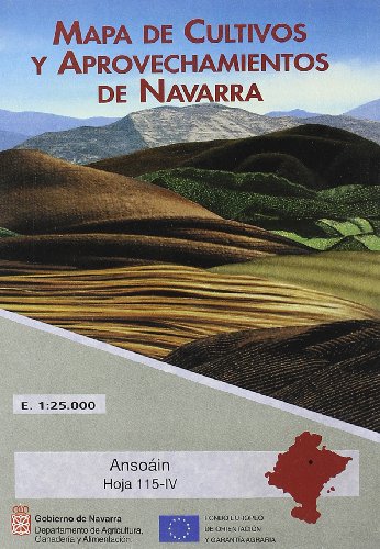 Mapa de cultivos y aprovechamientos de Navarra. Hoja 115-IV. Ansoáin